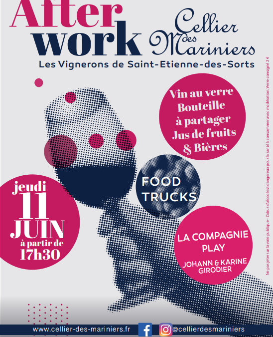 Retour de l’Afterwork au Cellier des Mariniers !